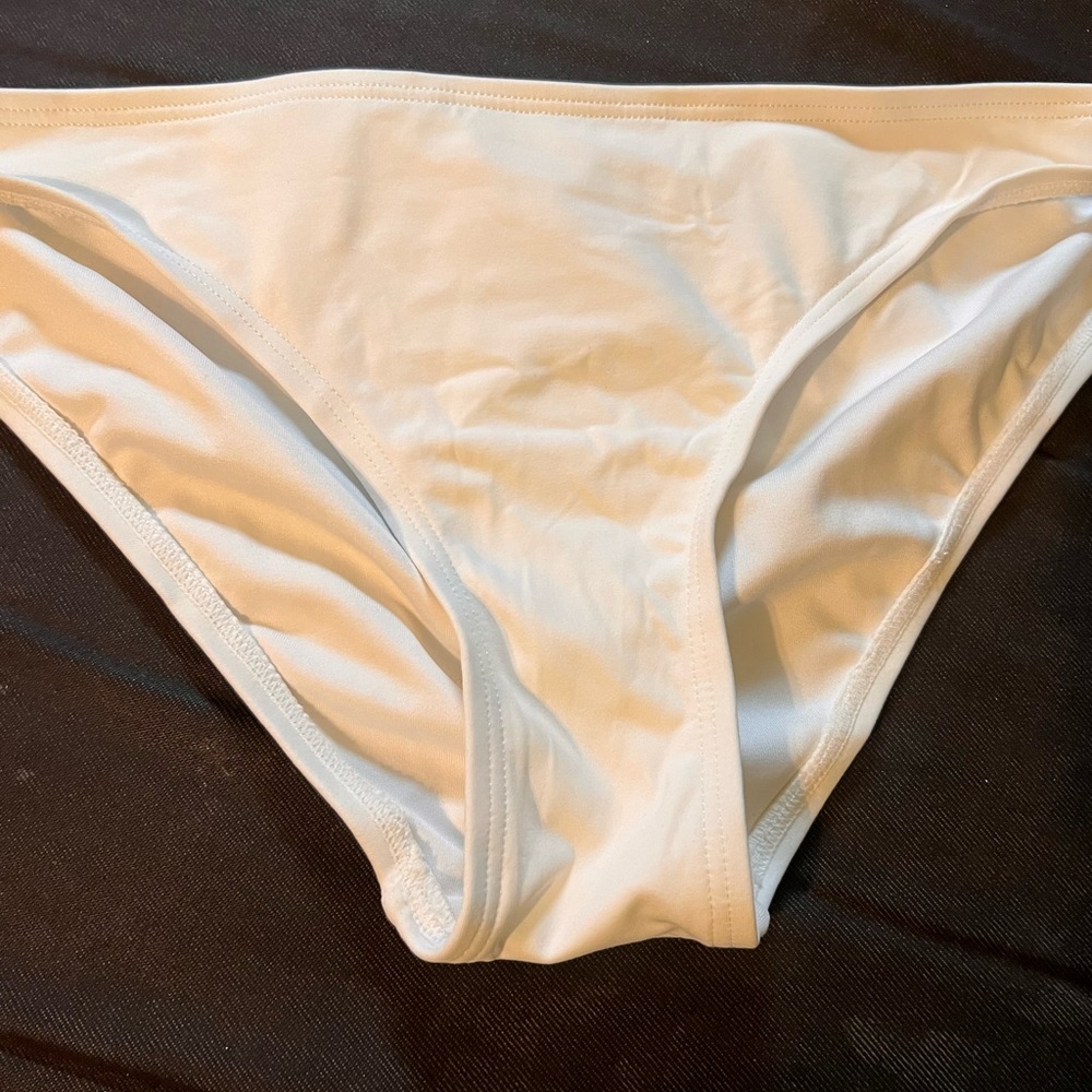 White bikini bottom